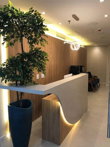 Recepção do local de atendimento em Alphaville, Barueri